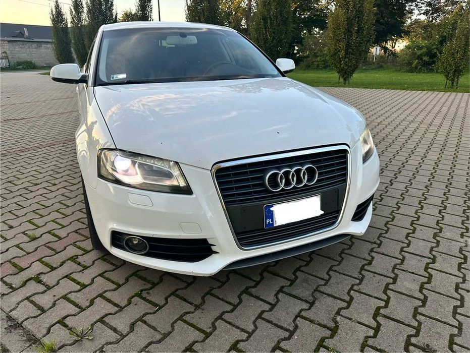 Audi A3 2.0 Turbo 8P S-line Quattro Bose 2012 Białe czarne skóry 4x4