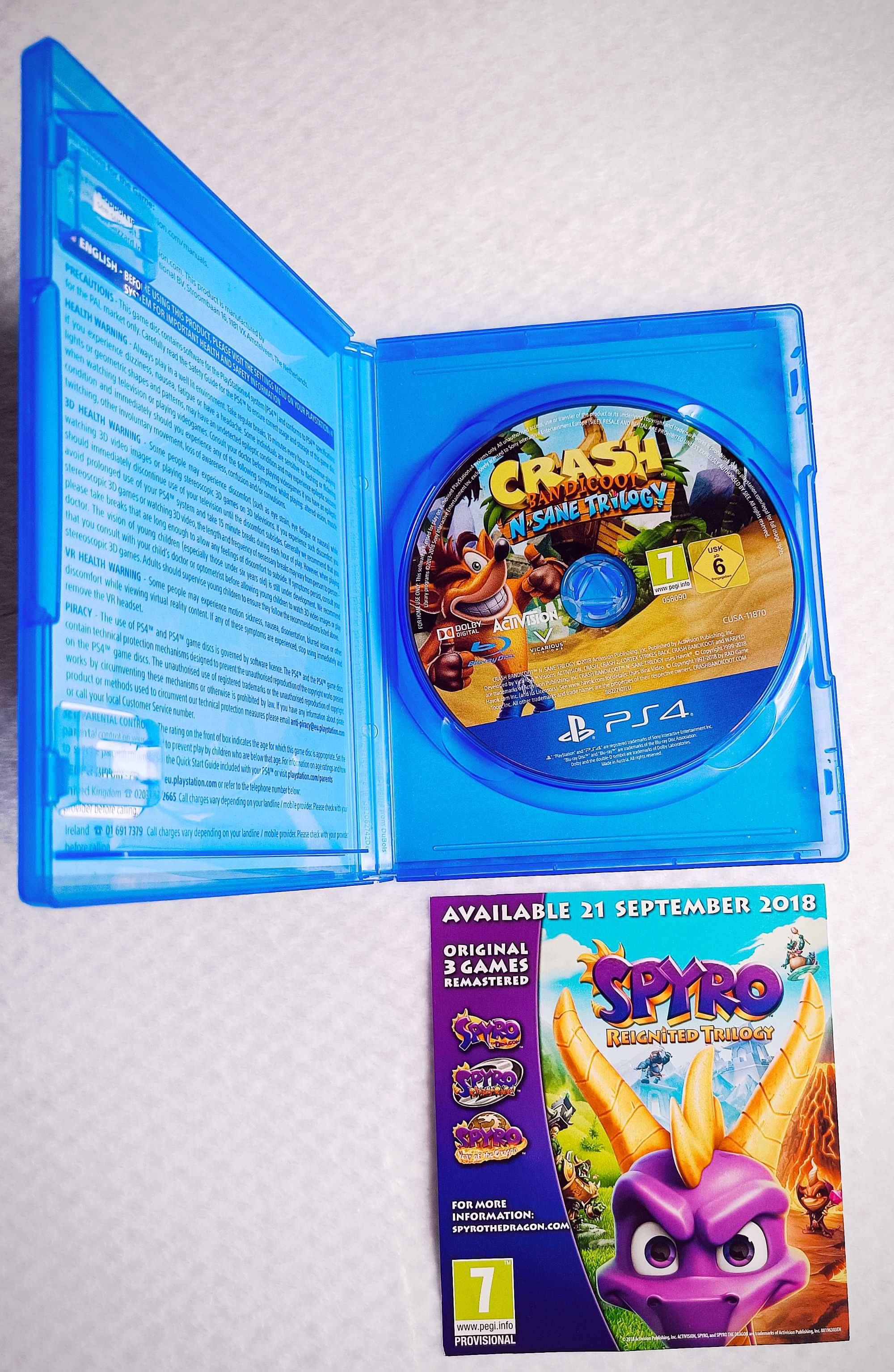 Crash Bandicoot N. Sane Trilogy Trylogia PS4