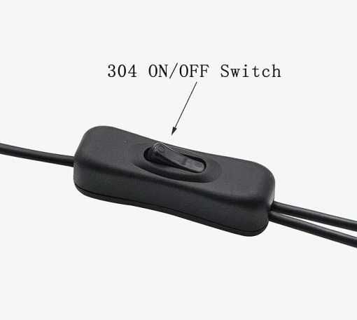 Kabel zasilający wentylator z przełącznikiem i rozdzielaczem, zestaw