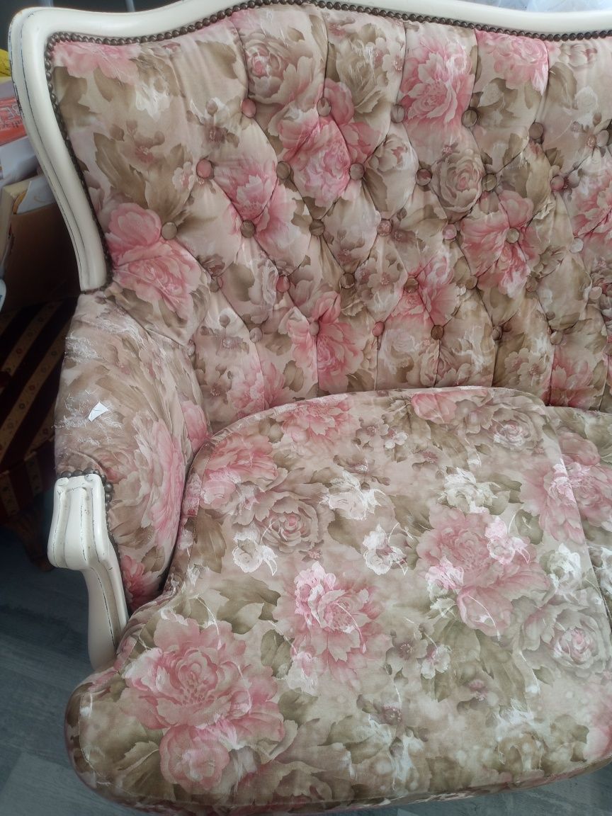Zestaw sofa i fotel Ludwik XV