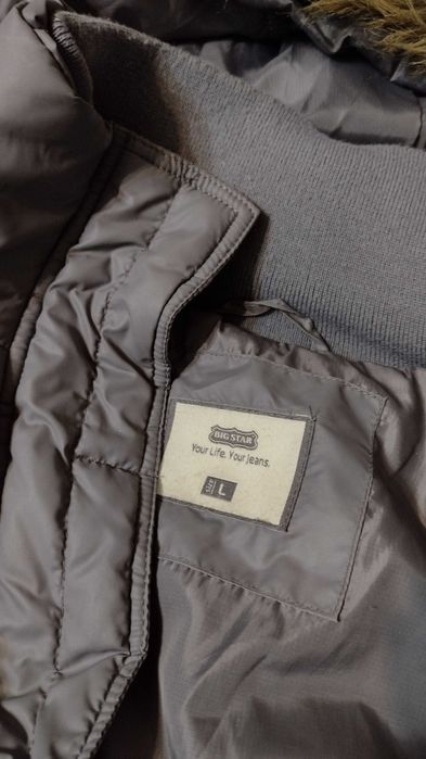 Kurtka zimowa L Big Star szara