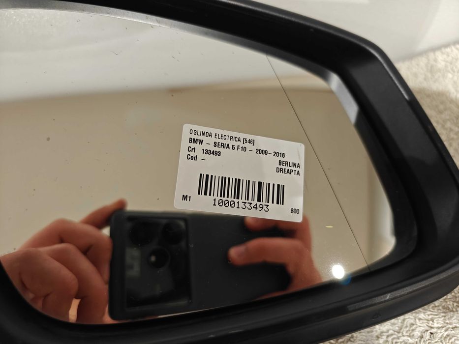 Lusterko Prawe 3 PIN Bmw Seria 5 F10  F11  EUROPA