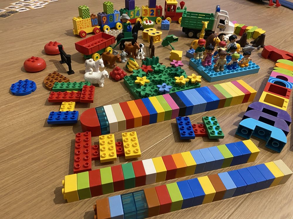 Lego Duplo zestaw, pociag, Zoo, farma