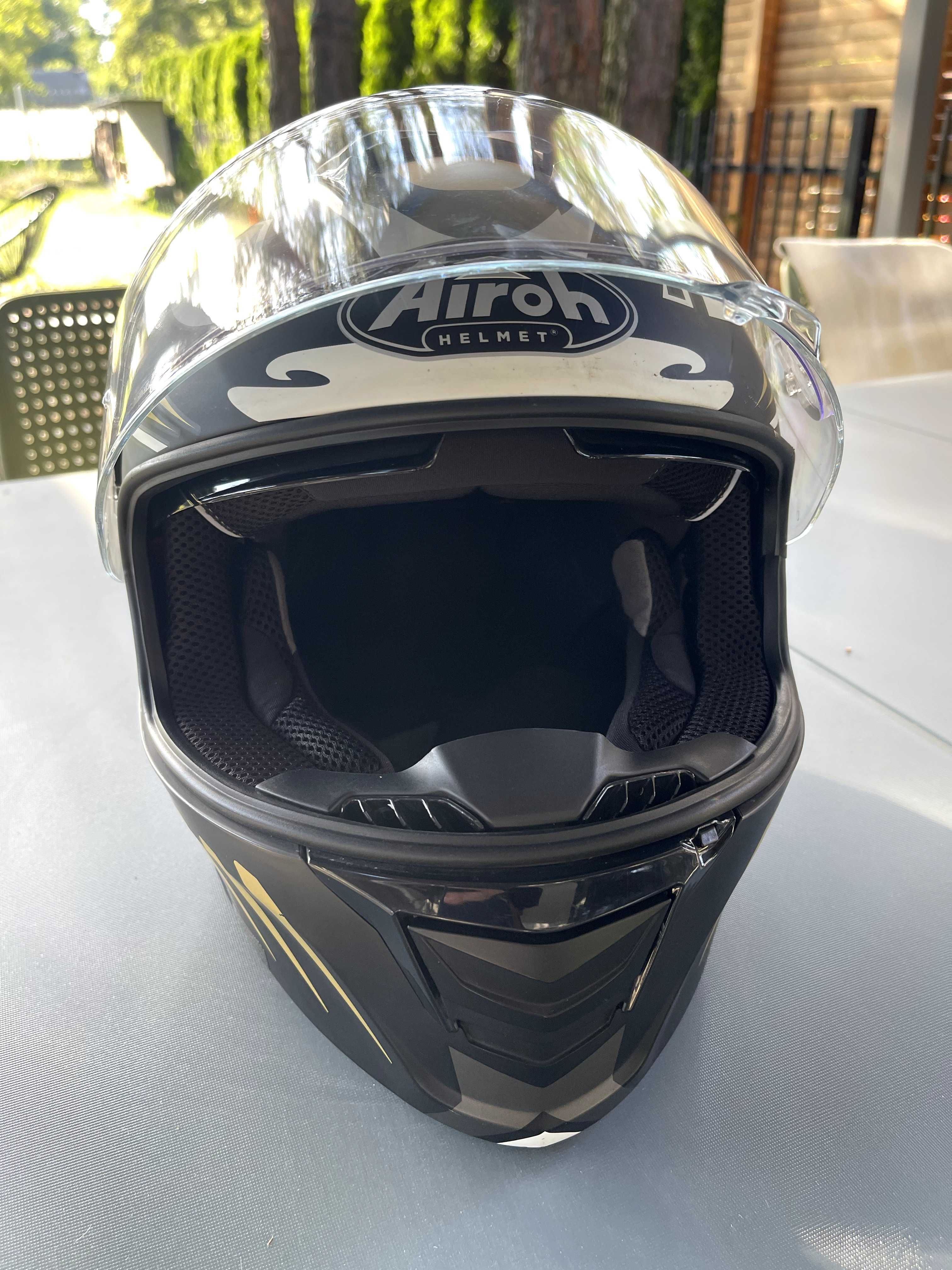 Airoh Spark M 57 58 integralny kask pełny blenda pinlock czary mat!