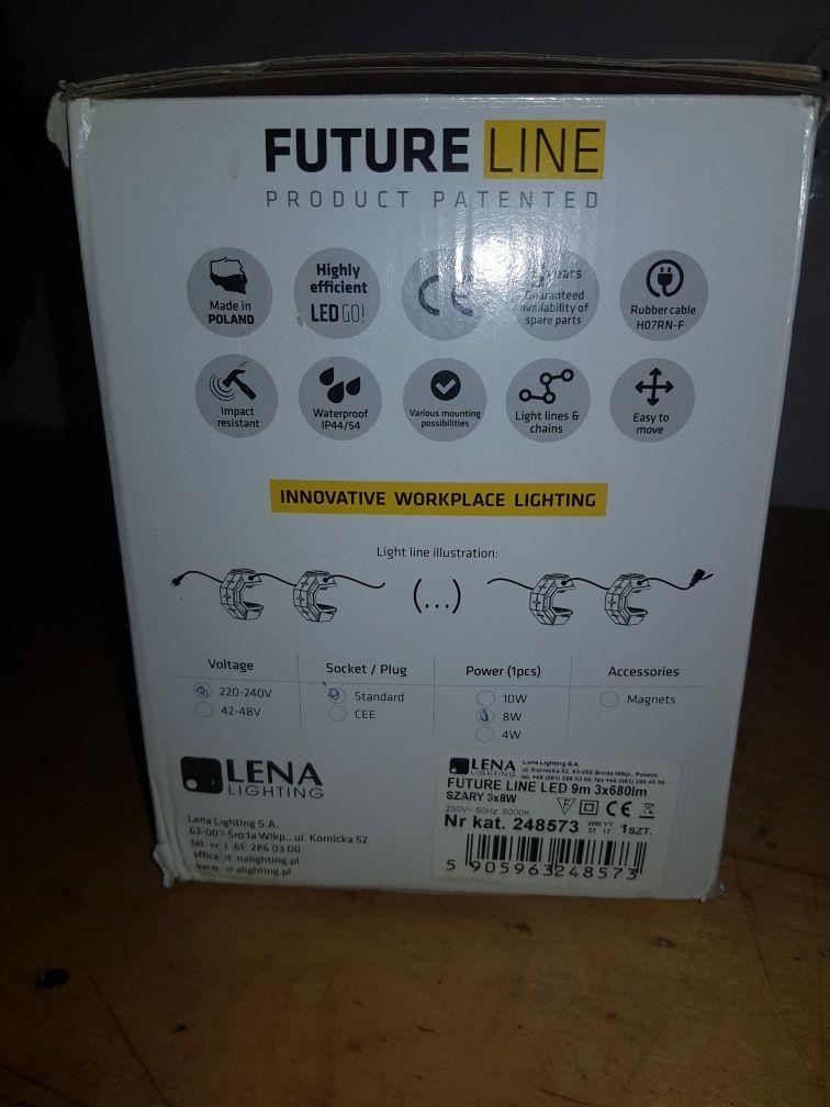Lena Lighting Oprawa Future LED LINE 3x8W 230V 248573
