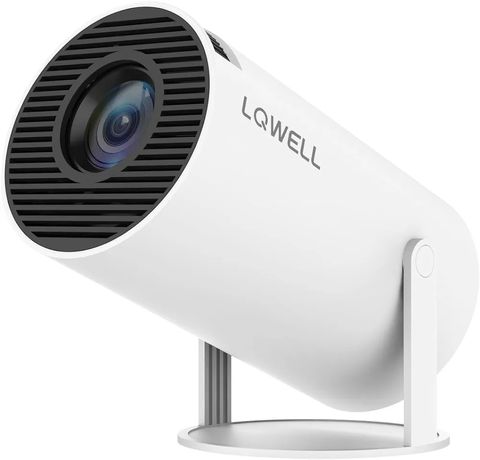 LQWELL Projektor mini, WiFi 6, BT5.0 z systemem Android OS 11.0