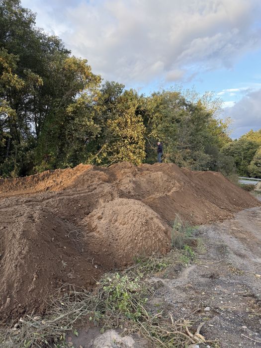 Terra preta em grandes quantidades