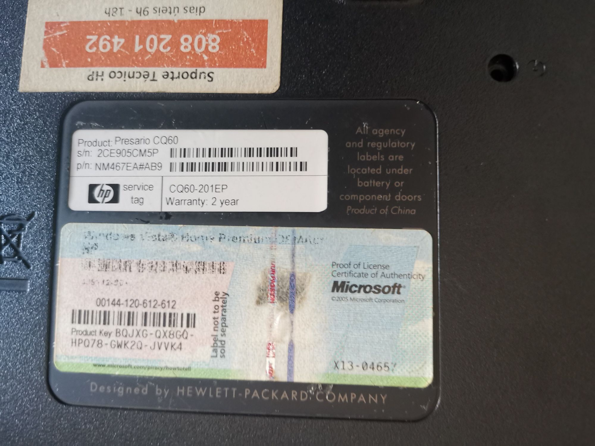 Computador HP para peças
