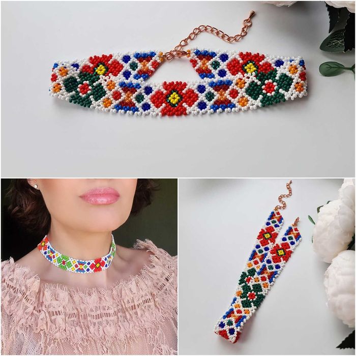 1+1=3 Чокер чорний різні кольори подарунок жінці великий вибір прикрас