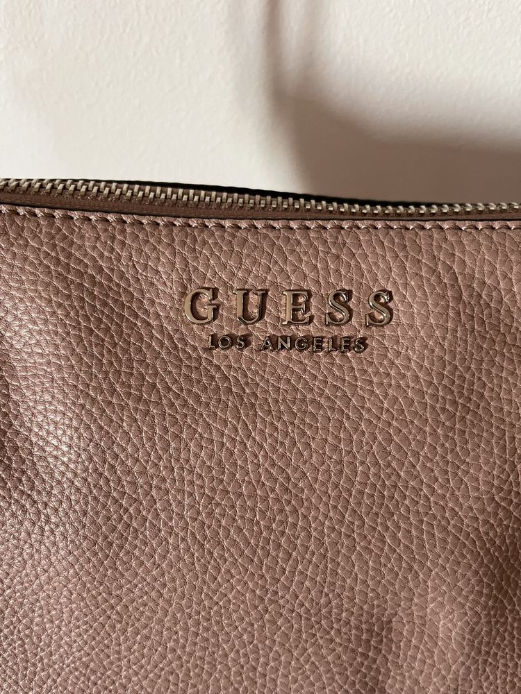 Torebka nude/róż GUESS