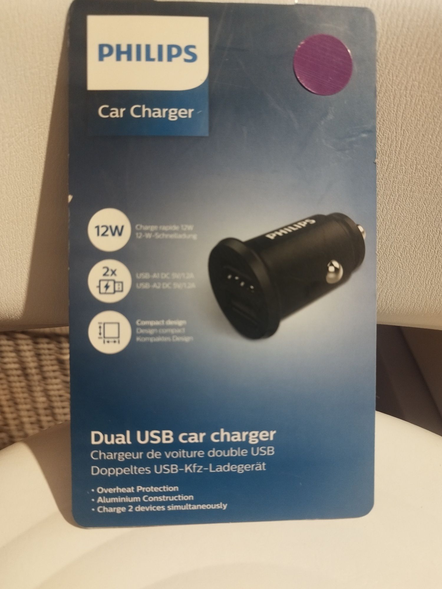 Ładowarka samochodowa Philips nowa