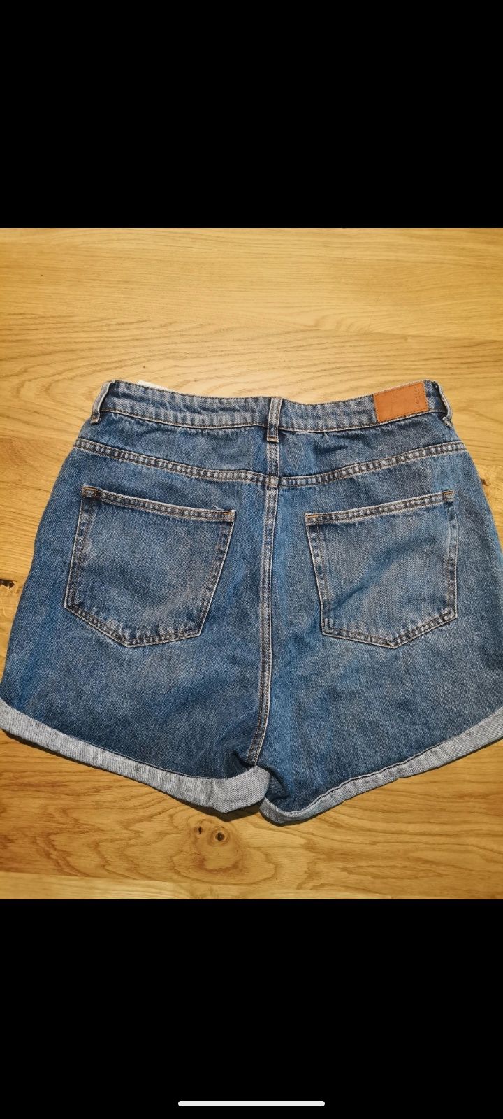 Spodenki jeansowe szorty Bershka xl wysoki stan