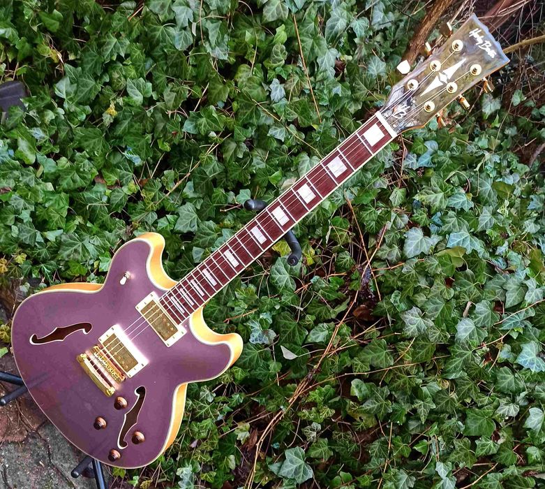 Gitara elektryczna Hollow Body HB-35Plus Metallic Plum