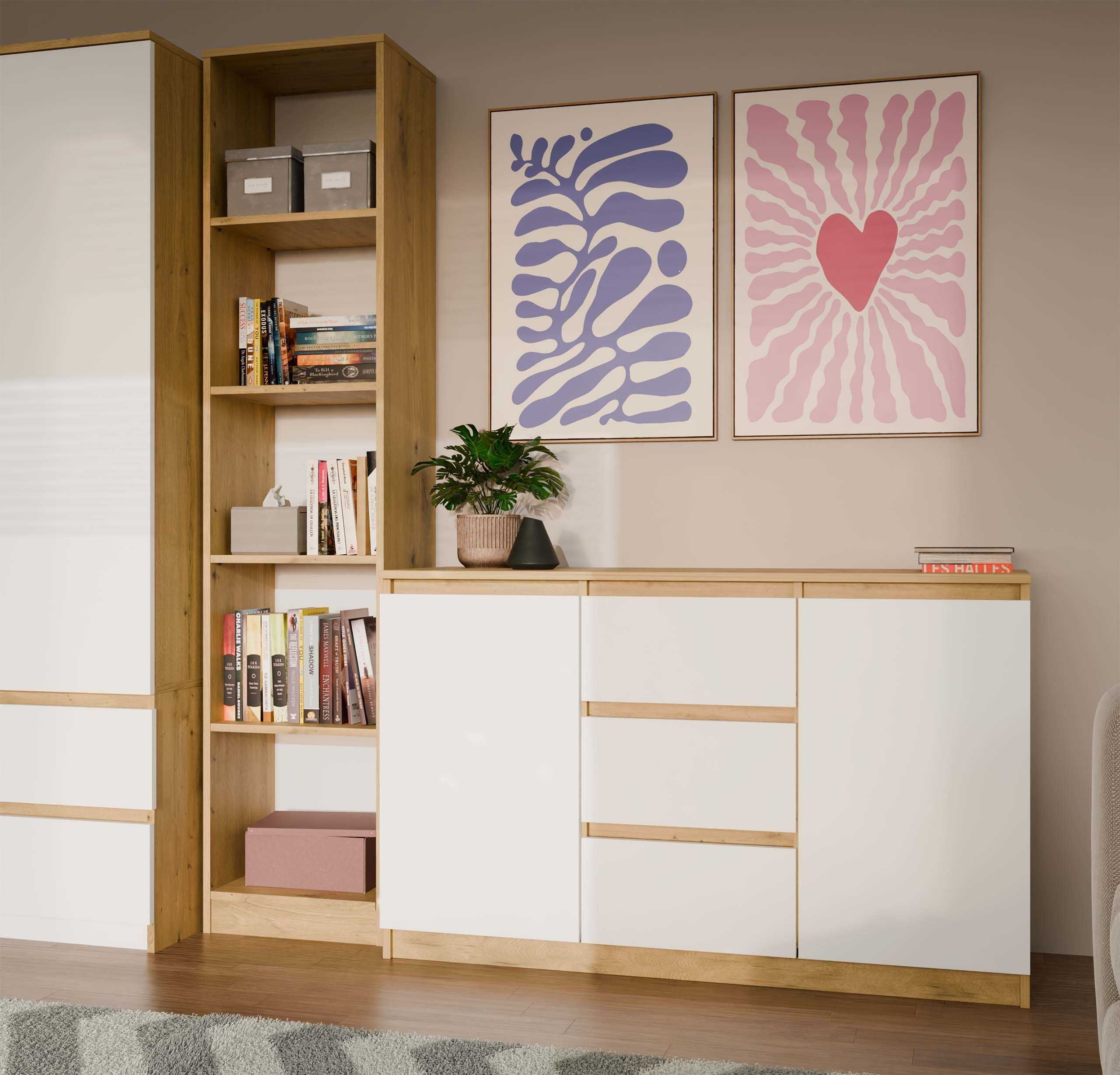Komoda 2D3S 120cm 3 szuflady 2 drzwi Szafka RÓŻNE KOLORY