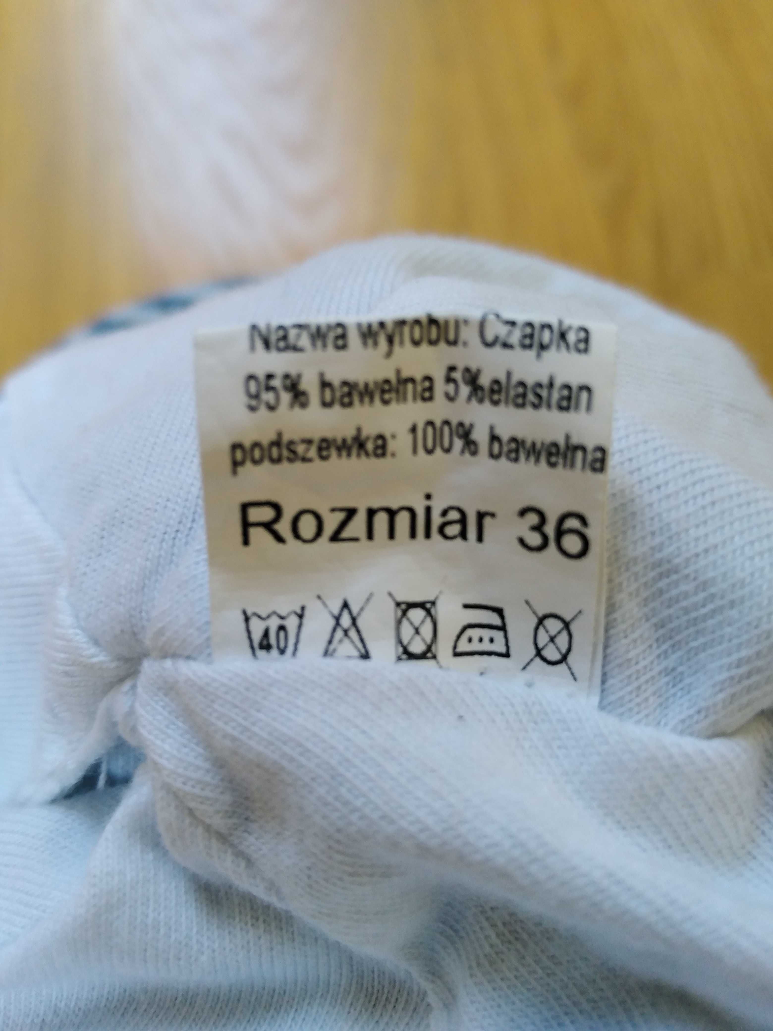 Czapeczka dla niemowlaka rozmiar 36