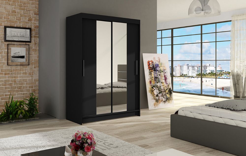 SZAFA przesuwna MOON II z lustrem 120 cm Dostawa GRATIS garderoba