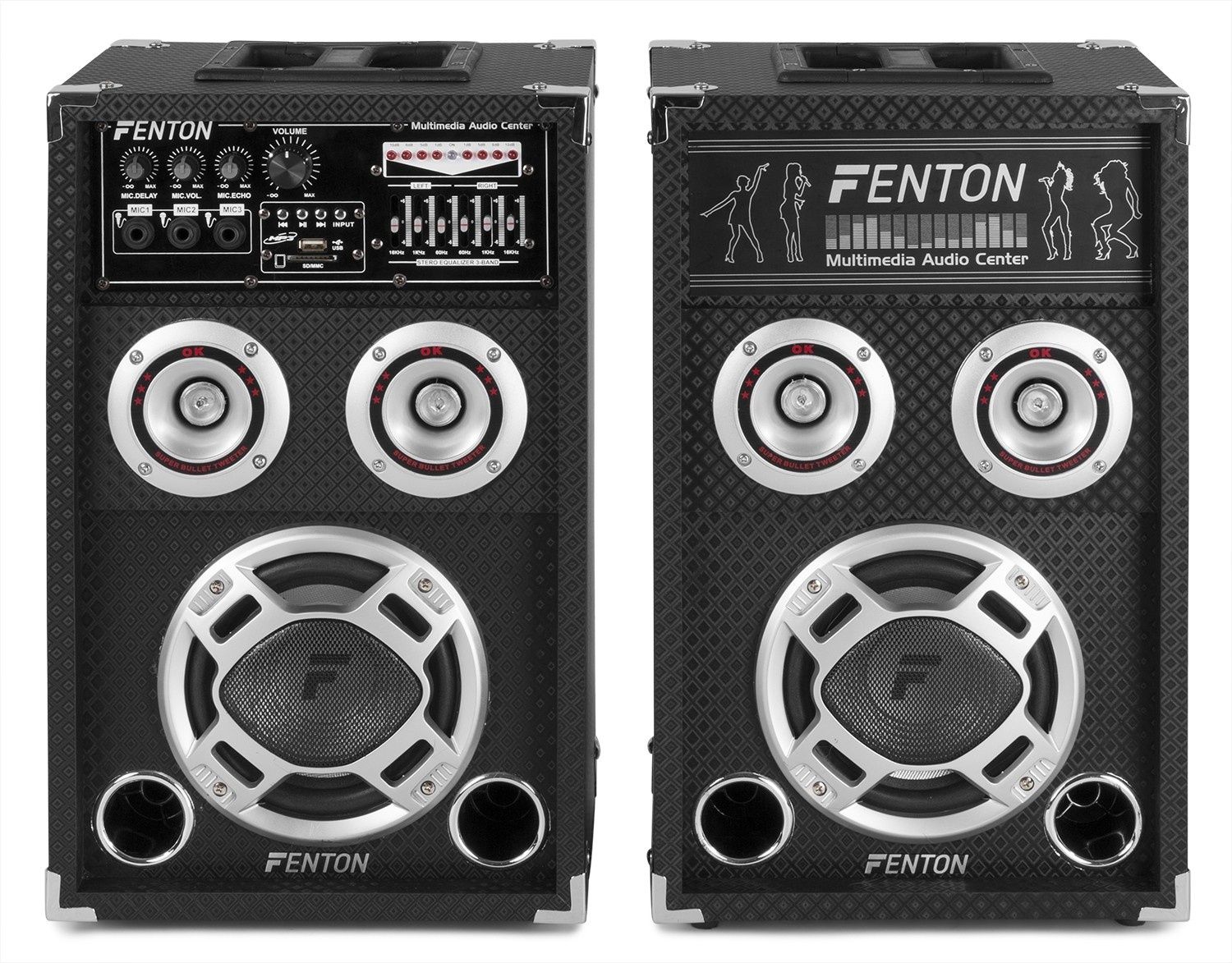 Zestaw kolumn Fenton KA-08 LED 600Watt BT/USB/SD Gwarancja !