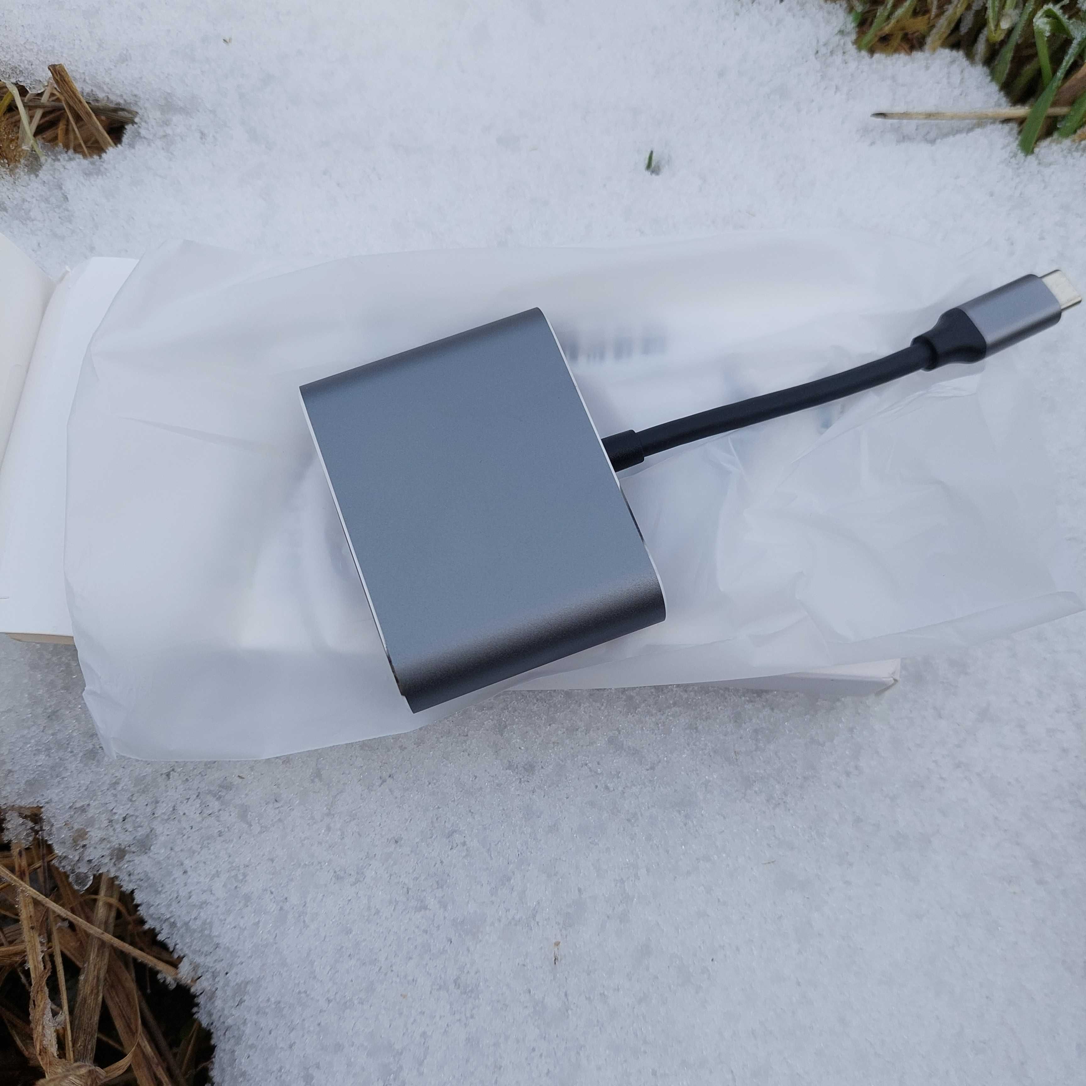 Адаптер для ноутбука CM449 USB 3.0 to HDMI+VGA конвертер 4 в 1