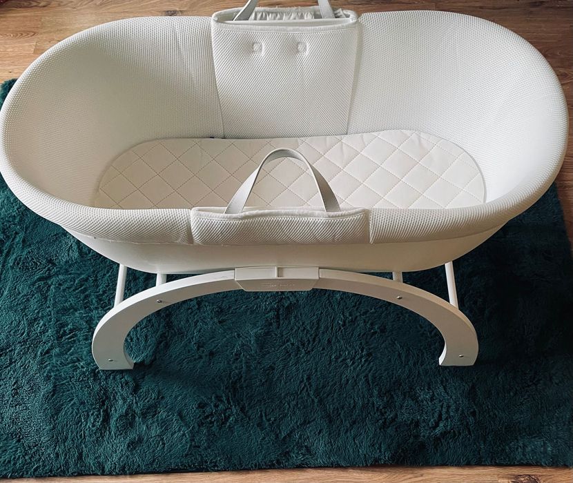 Kosz Mojżesza ze stojakiem Shnuggle Biały