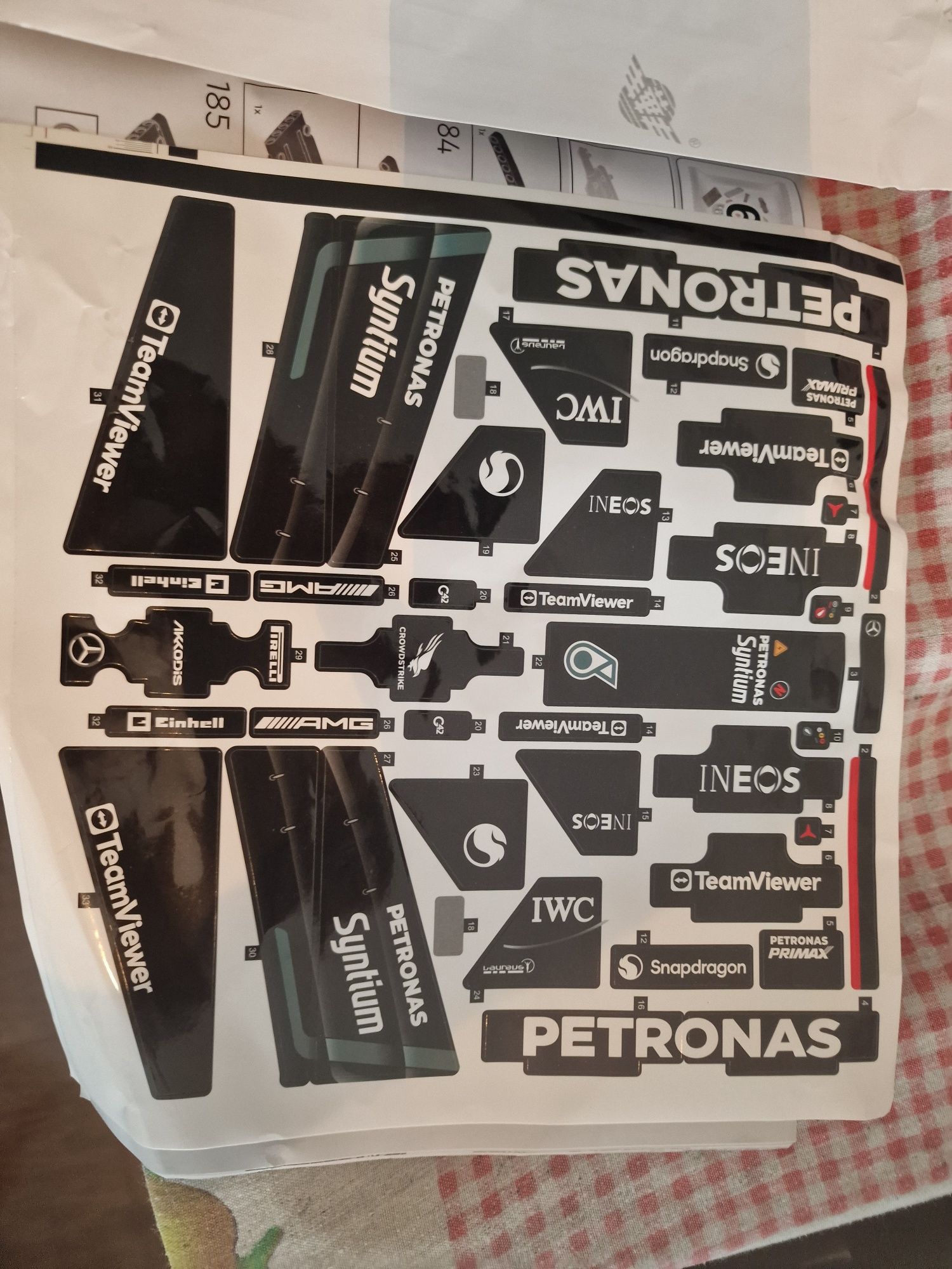 Carro formula 1 Lego por montar