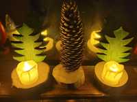 Ozdoby stroiki dekoracja świąteczna świeczniki choinka