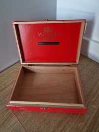 Villiger 1888 cedrowe pudełko szkatułka na biżuterię
