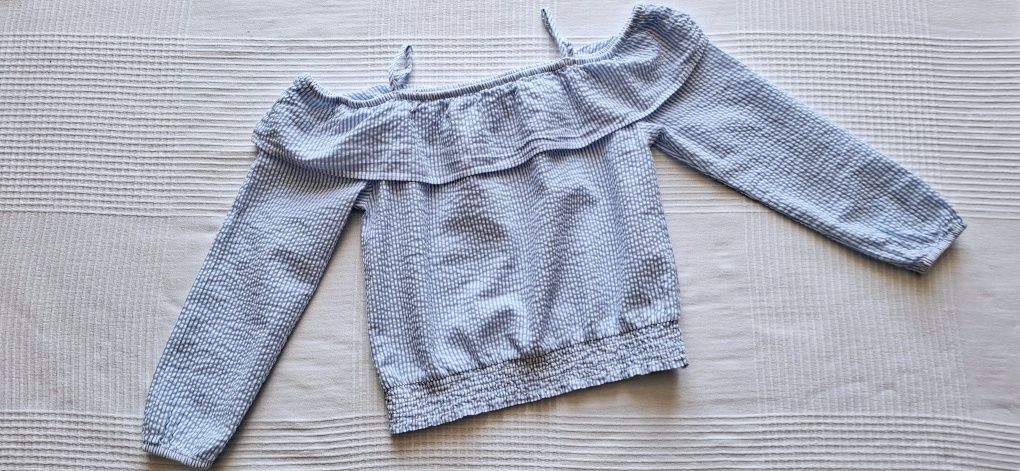 H&M, urocza bluzka hiszpanka, roz. 134cm