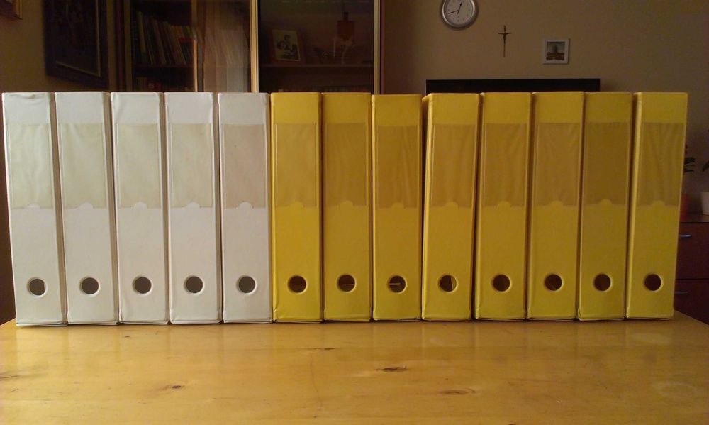 Składane pudełka / pojemniki na dokumenty A4, Esselte 13 szt.