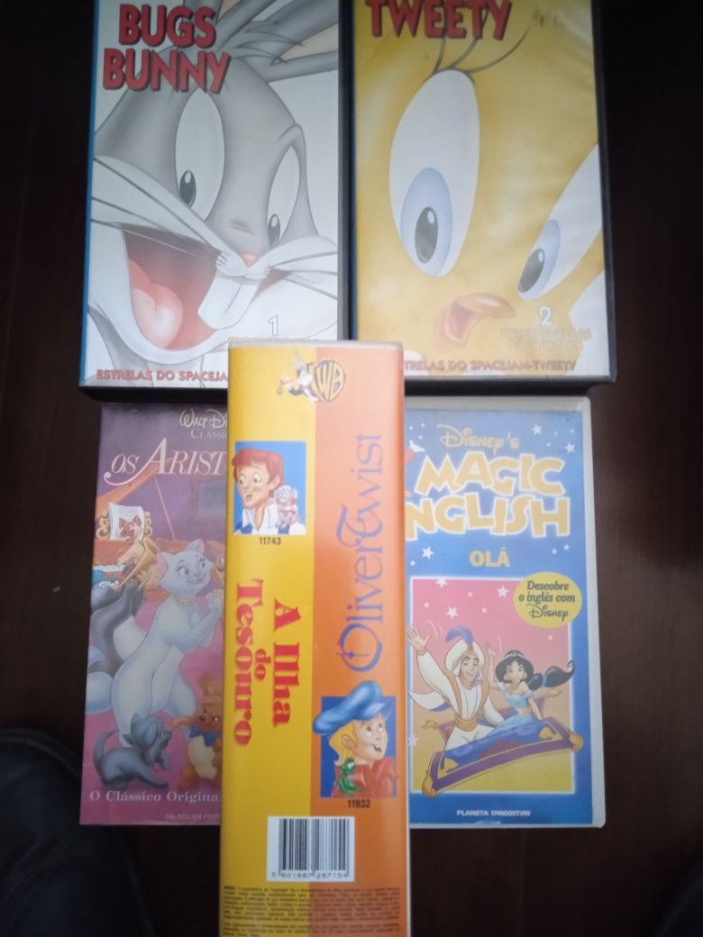 Vhs originais clássicos infantis