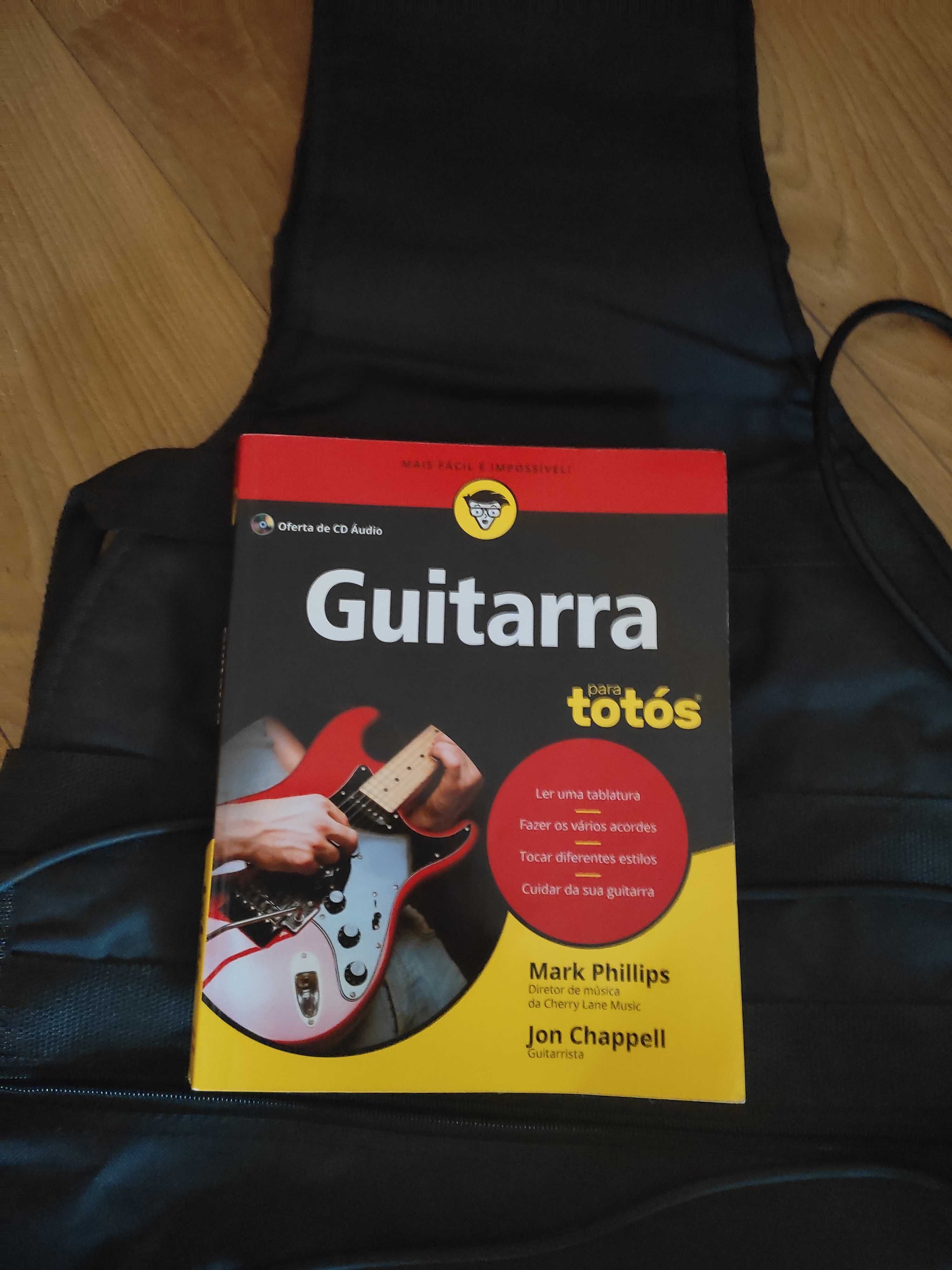 Guitarra Fender SQUIER pack + livro iniciantes [ESTADO - COMO NOVO!!!]