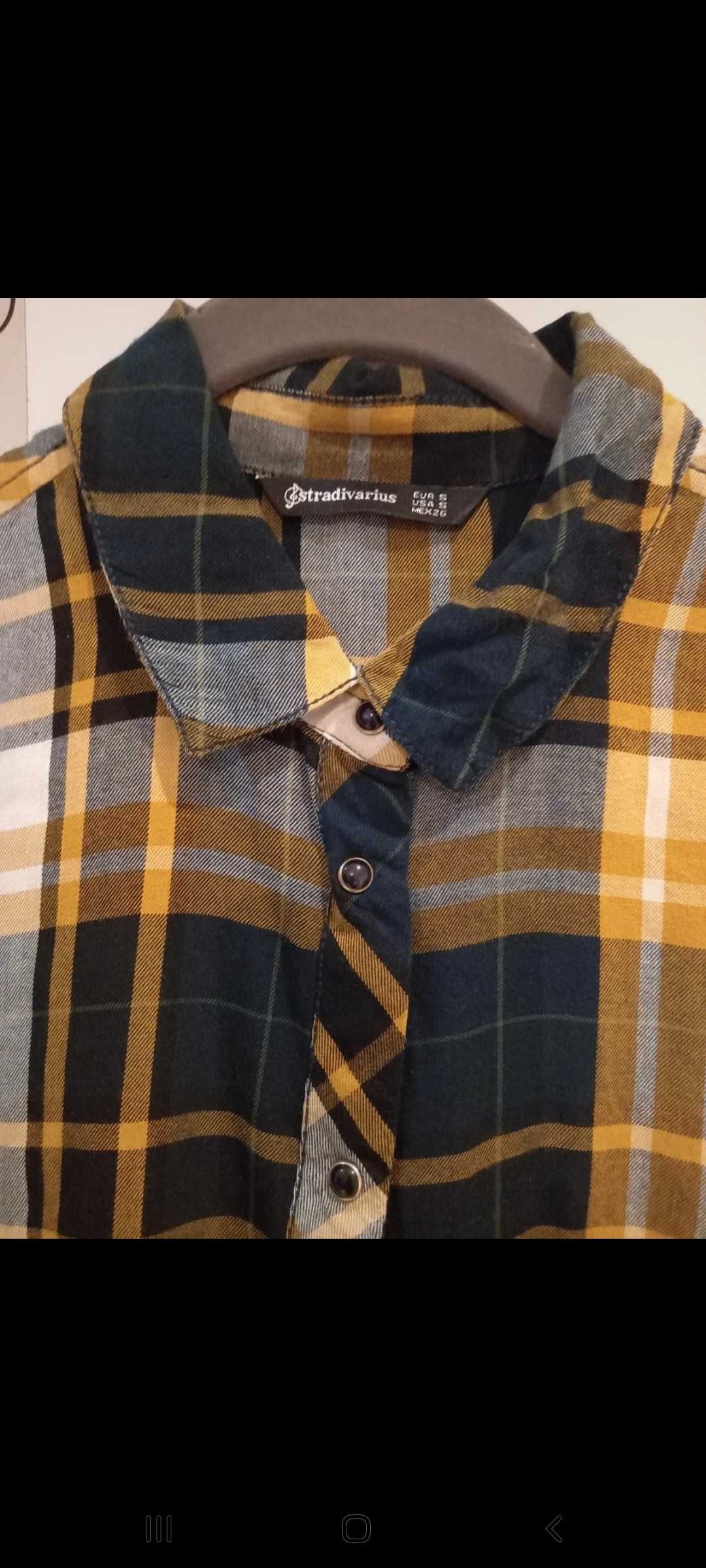 Camisa xadrez Stradivarius,  S
