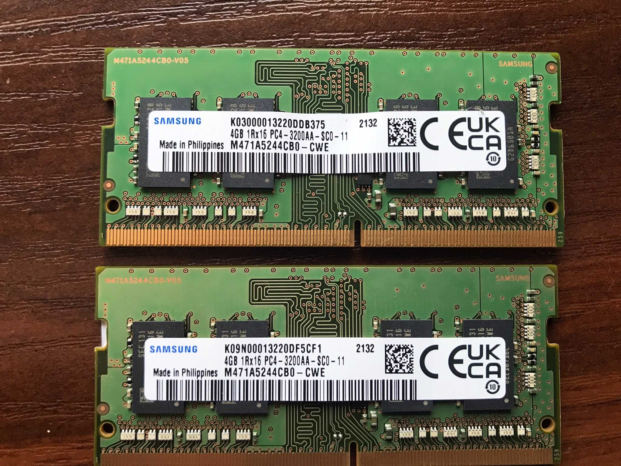 Оперативна пам'ять для ноутбука SO-DIMM DDR4 3200 MHz (2x4 GB) Samsung