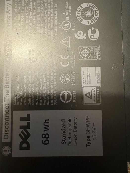 Bateria dell latitude 5410 68 mWh