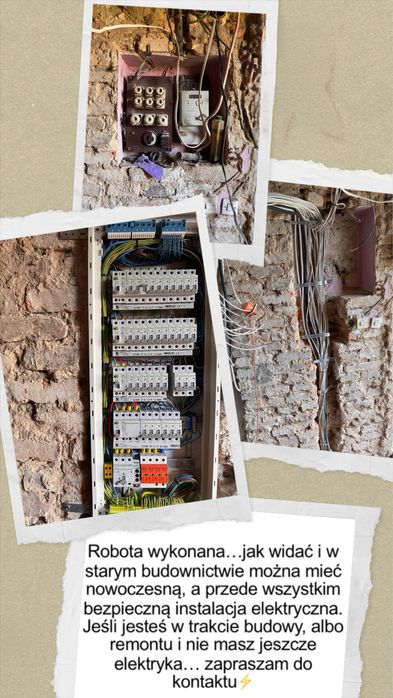 Elektryk Usługi elektryczne Instalacje elektryczne