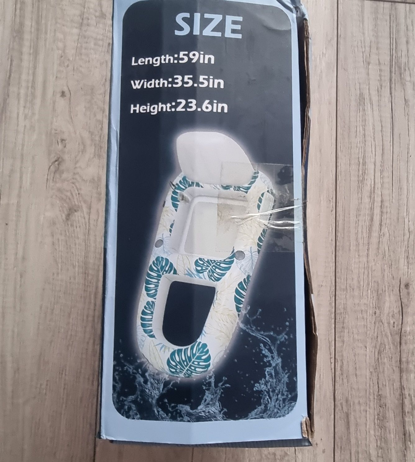 Materac pompowany podświetlany
