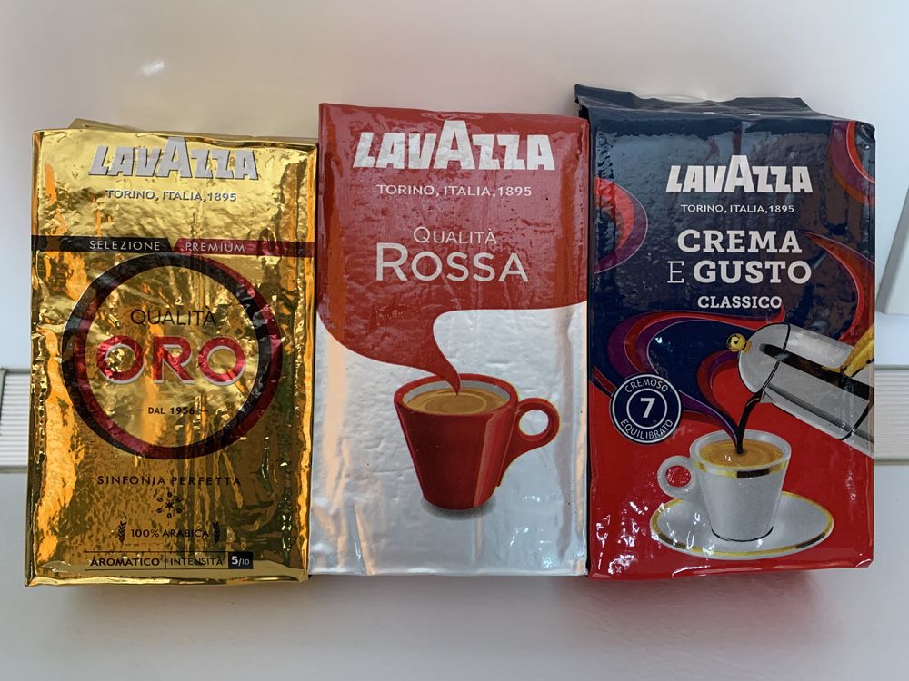Кофе зерновой и молотый Lavazza ORO, Tierra, Rossa…