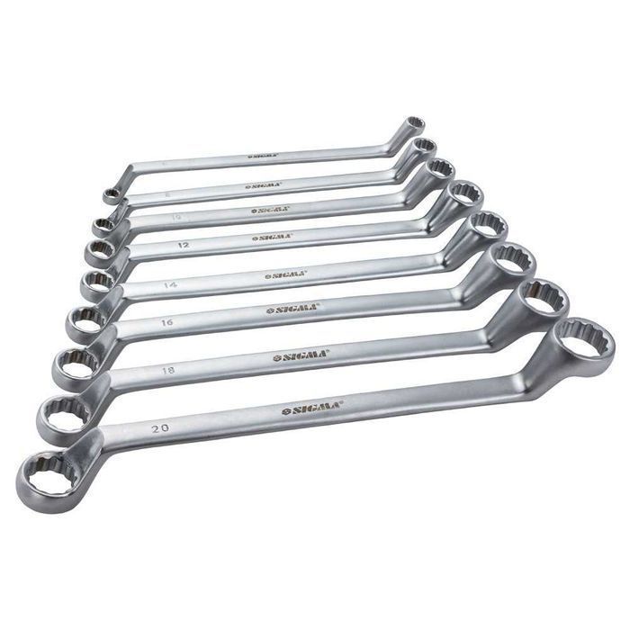 Ключі накидні 8шт 6-22мм CrV satine SIGMA (6010051), набір ключів