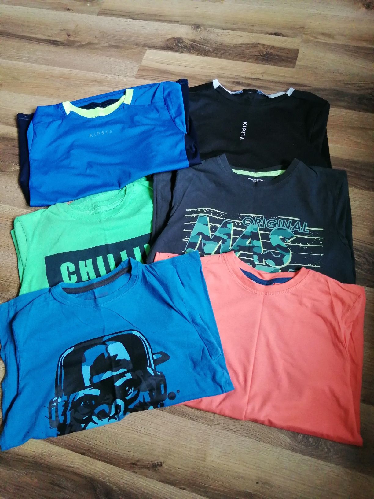 6 bluzek t-shirt chłopięcych r. 134/140 TANIO