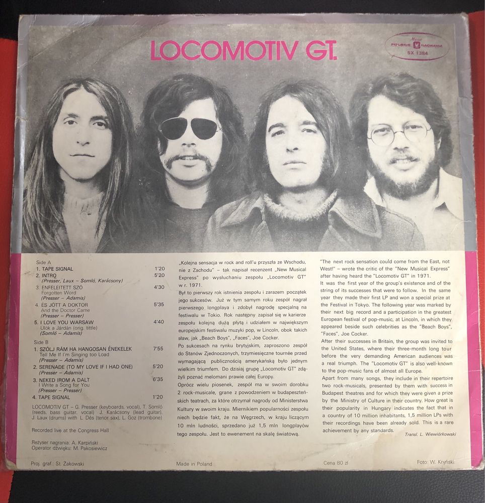 Locomotiv GT - in Warsaw winyl