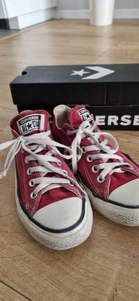 Trampki Converse r. 37 bordowe trampki