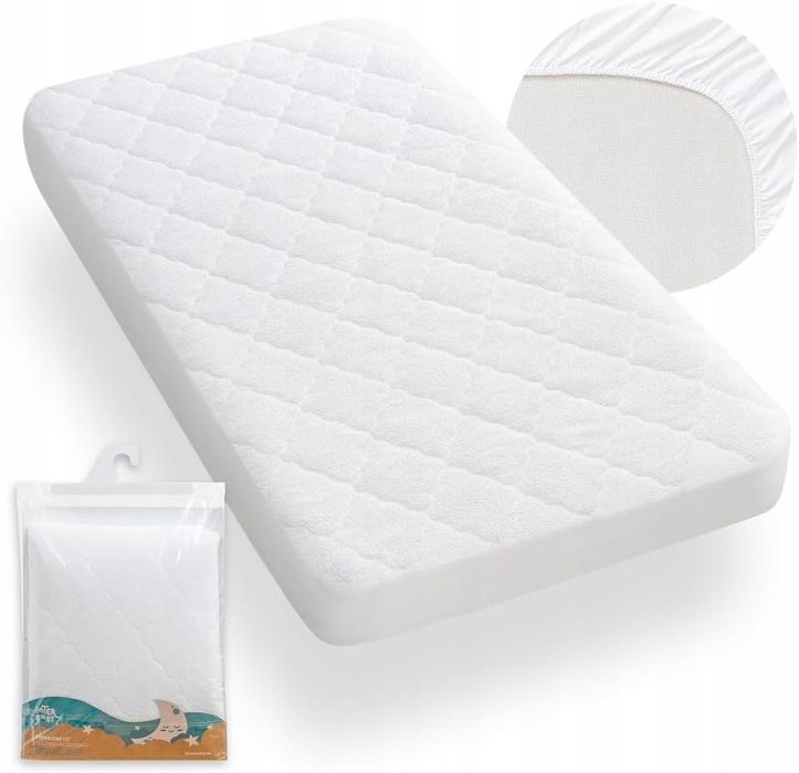 Ochraniacz na materac Frotte 60 x 120 cm biały