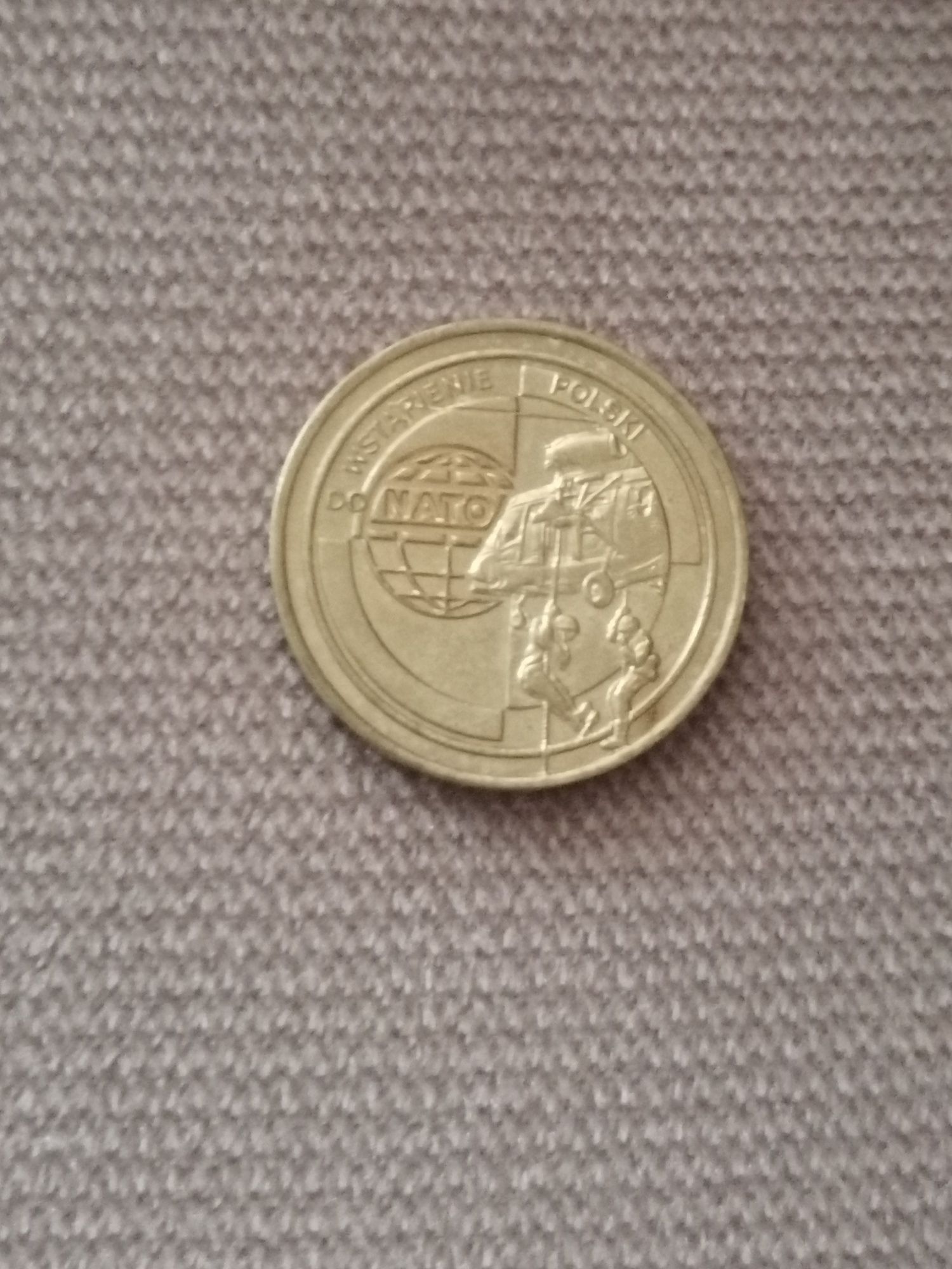 moneta 2 zł okolicznościowa Wstąpienie Polski do NATO rok 1999