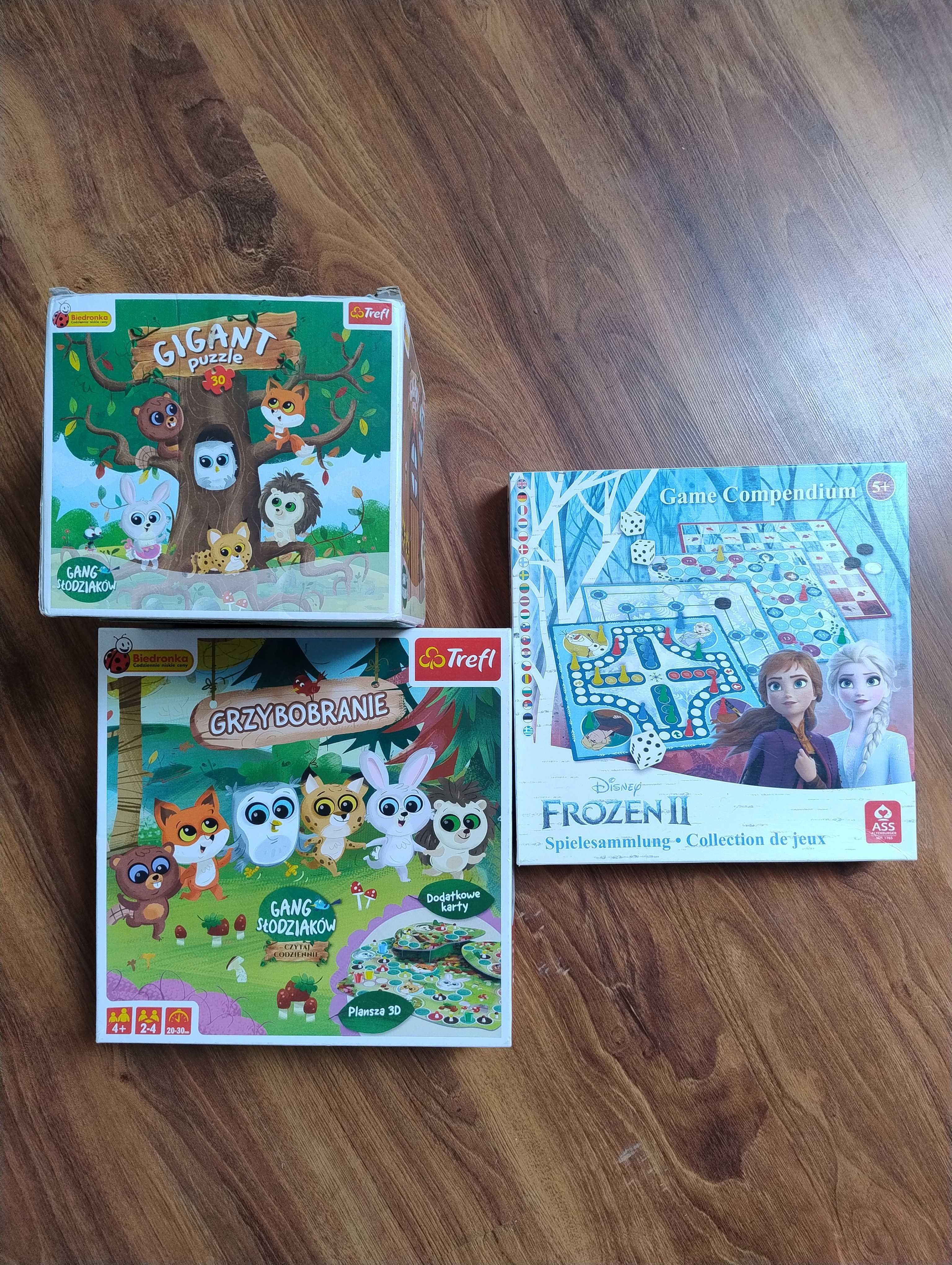 Grzybobranie gra; Puzzle; gra chińczyk 4gry