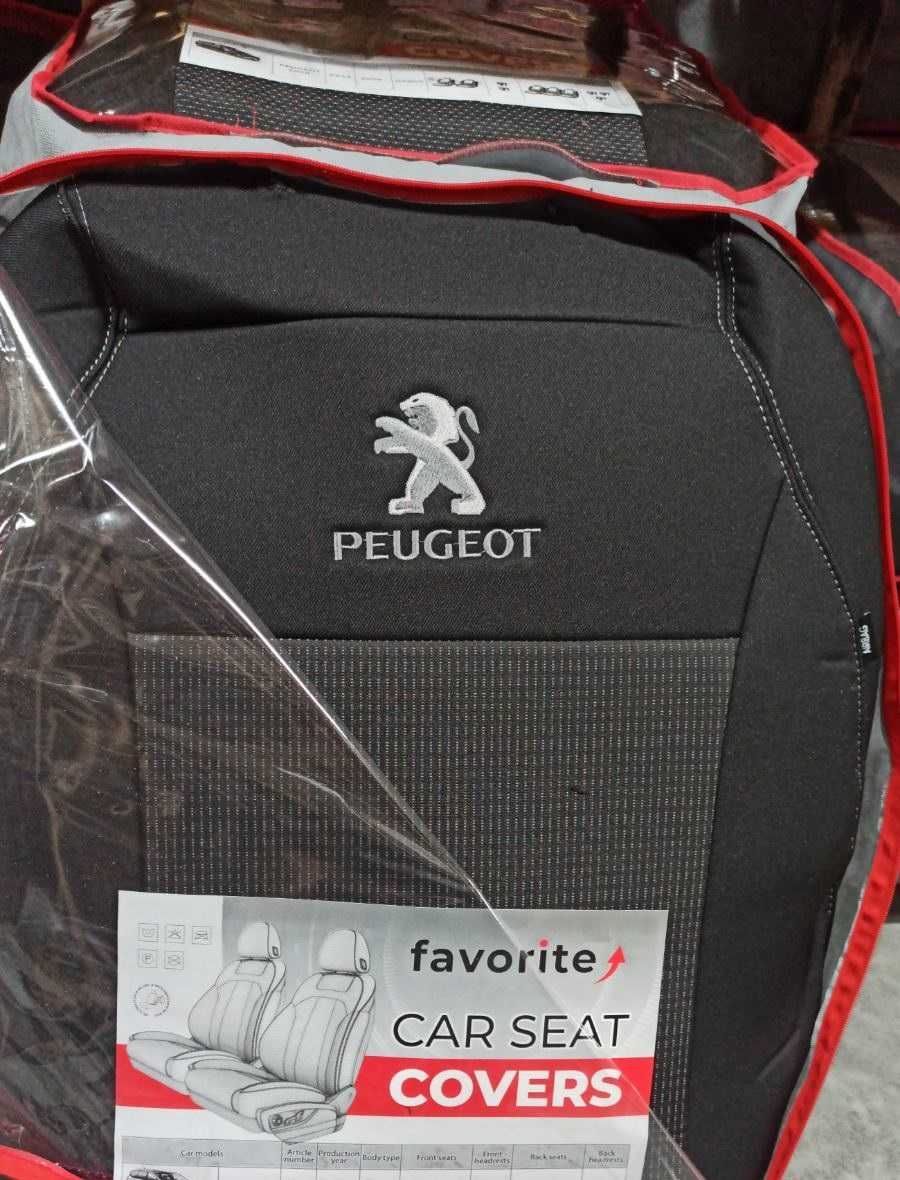 Якісні авточохли для PEUGEOT 508, 107, 807, 308, 301, 2008, 3008, 5008