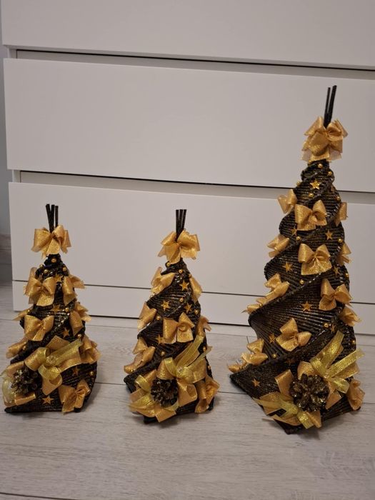 Ozdoby świąteczne choinki ze złotem