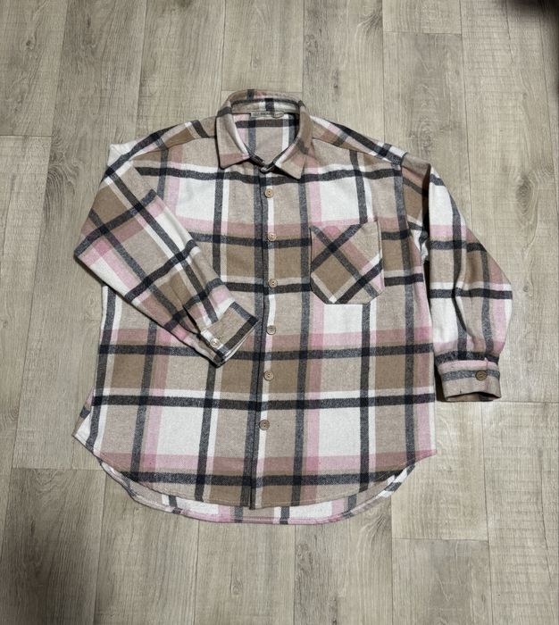 Теплая женская рубашка байковая