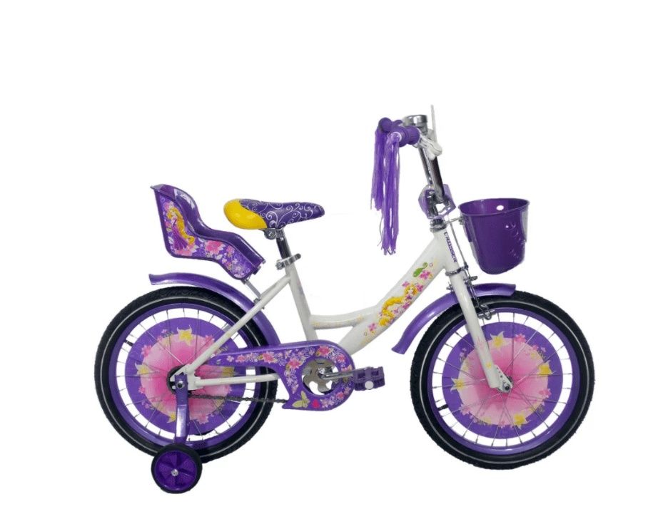 Дитячий велосипед Azimut Girls 20" з кошиком 14"16"18"20" дюймов