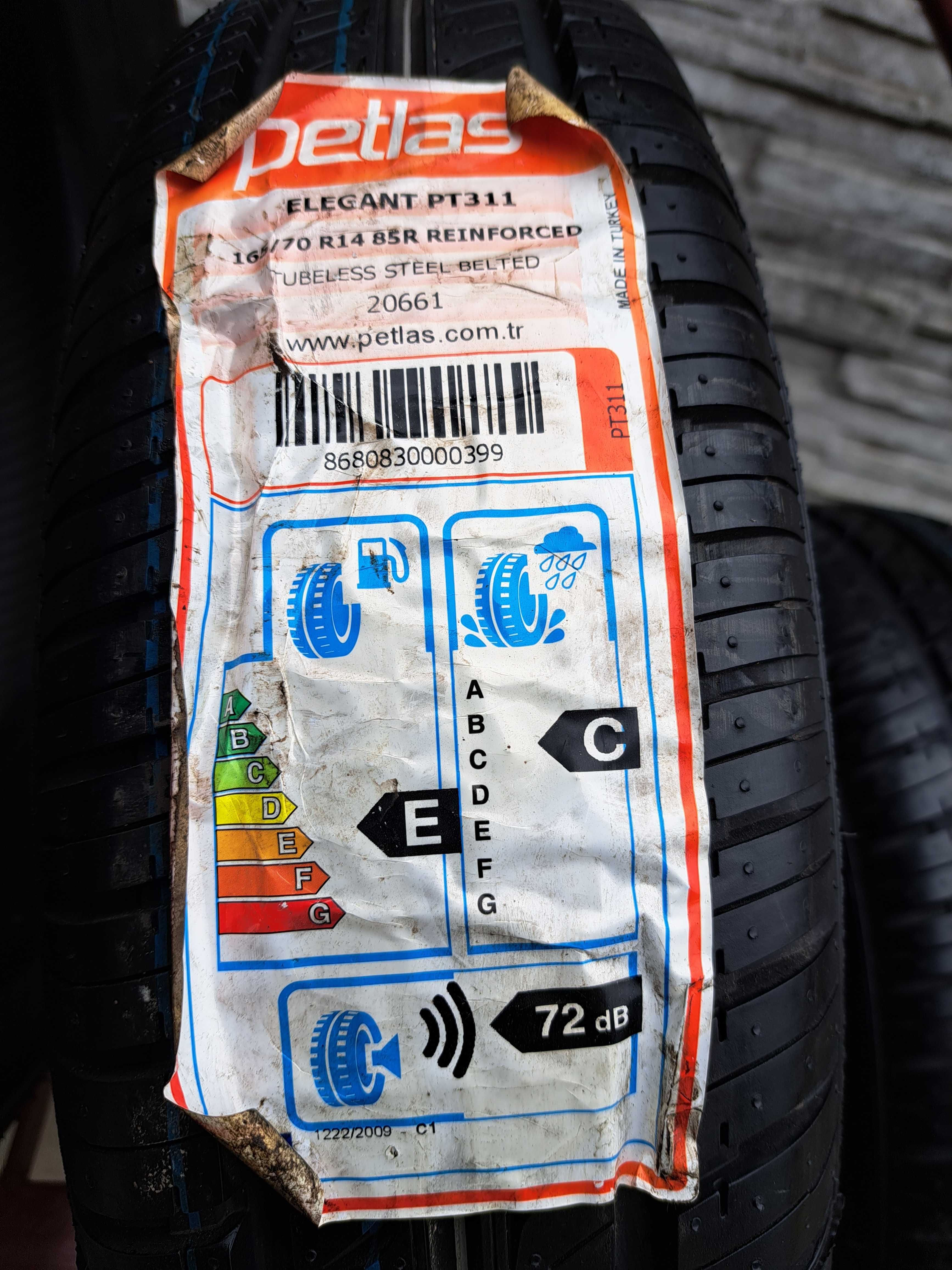 4 Opony NOWE letnie 165/70 R14 Petlas Montaż i wyważanie Gratis!