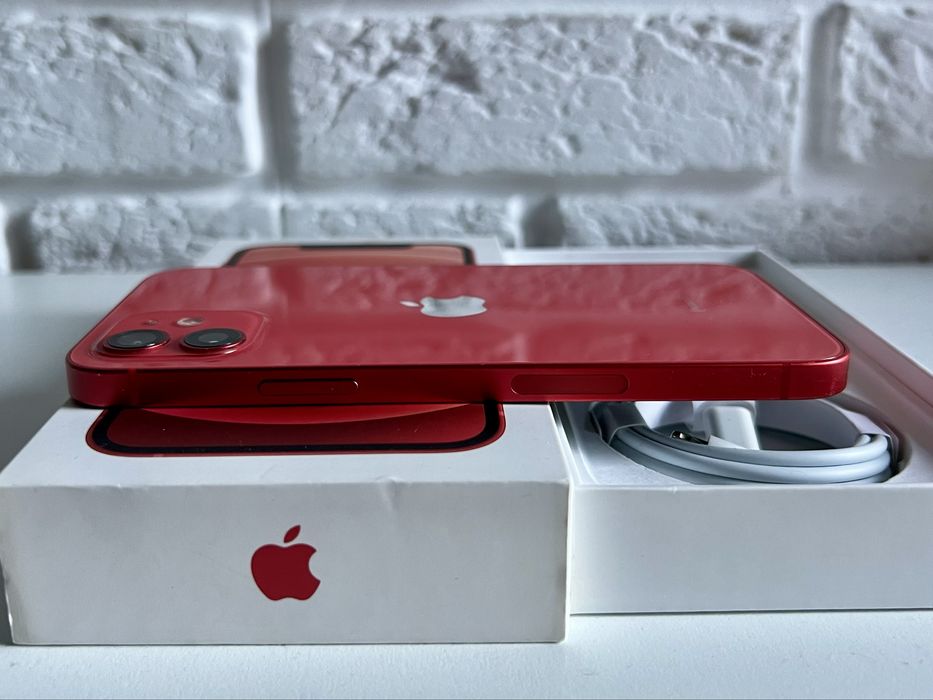 Iphone 12 Red 64GB, oryginalny, nigdy nie naprawiany