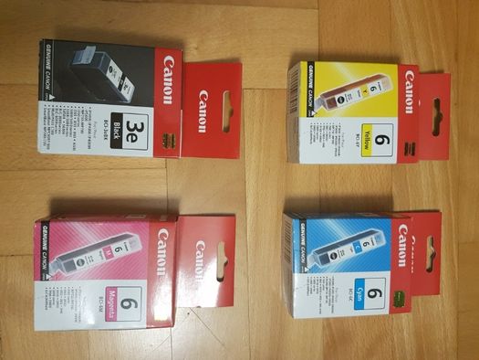 4 tusze toner canon BCI-6M yellow/blue/red/black